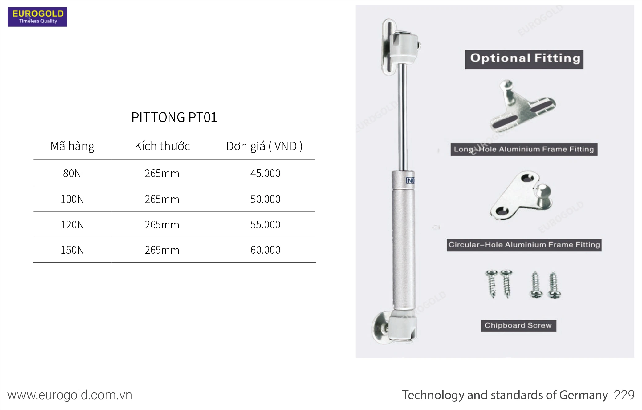 Piston thủy lực Eurogold